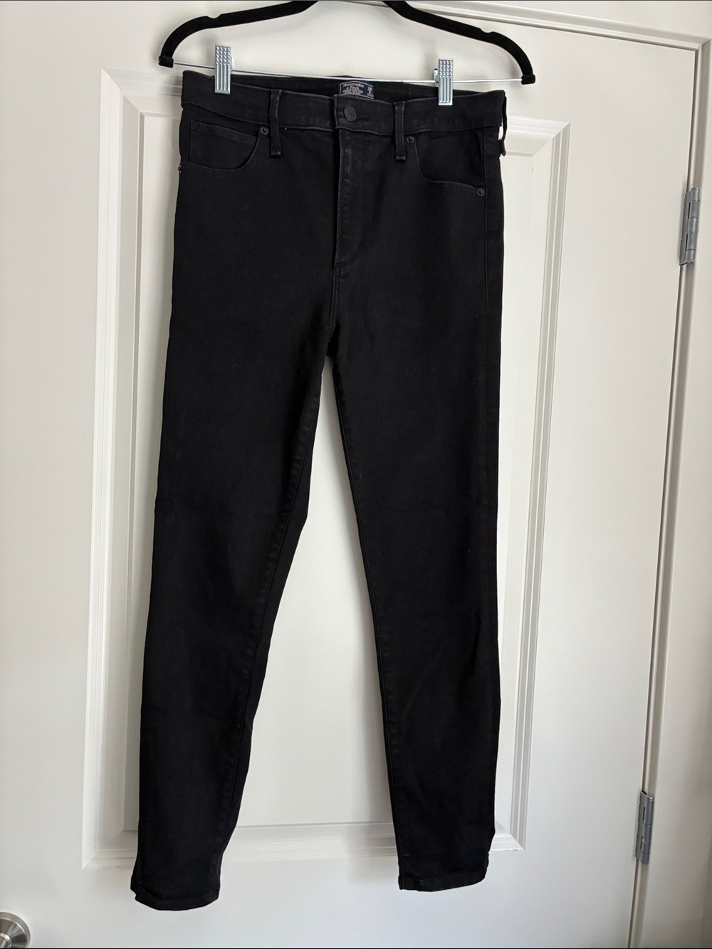 Abercrombie & Fitch Simone High-Rise Super Skinny Jeans Black